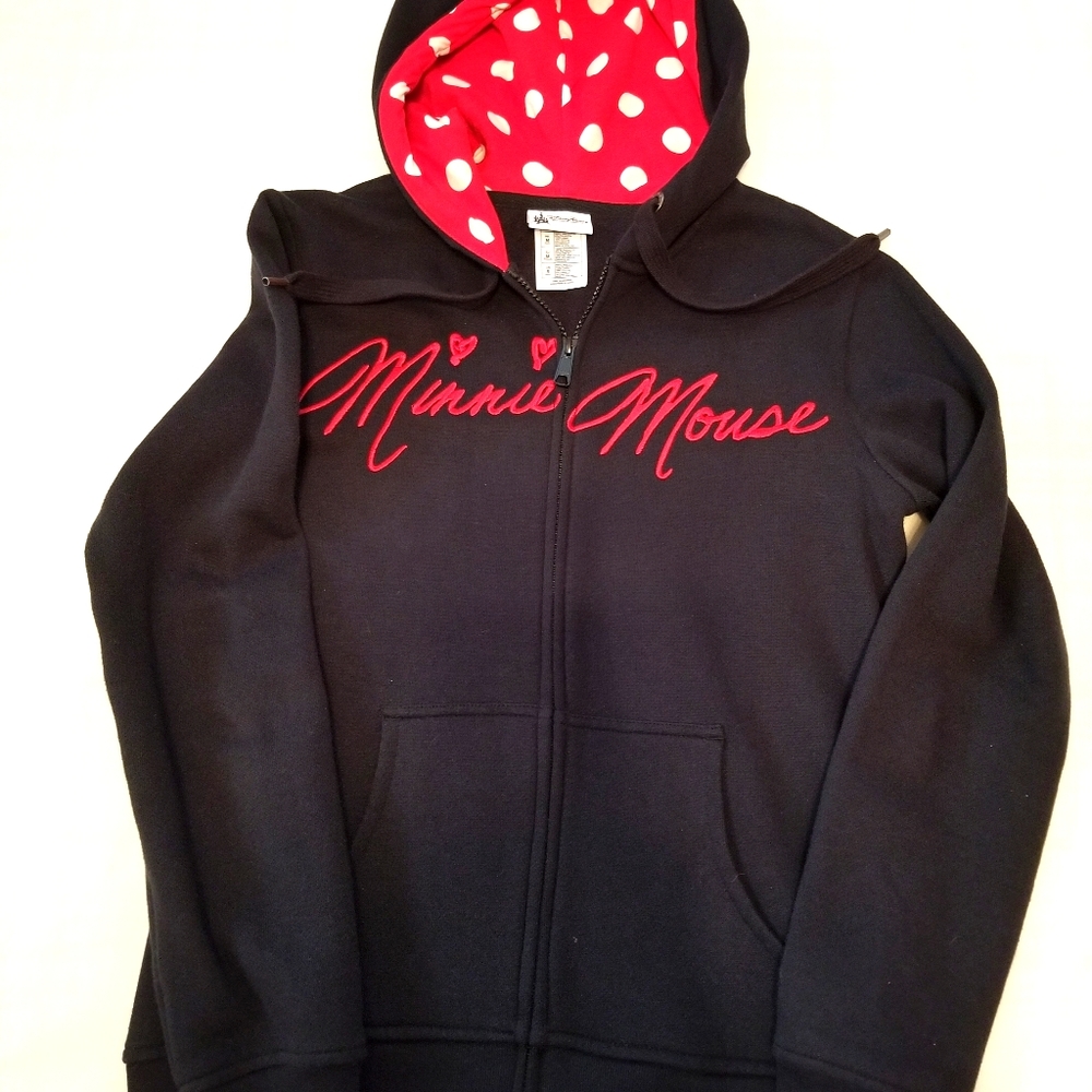 Authentic Disney Parks Minnie Mouse Hoodie Sz S